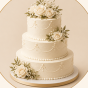 Mehrstöckige Hochzeitstorte
